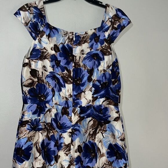 Banana Republic 100% Silk Bubble Dress Sz 8 - Picture 8 of 9